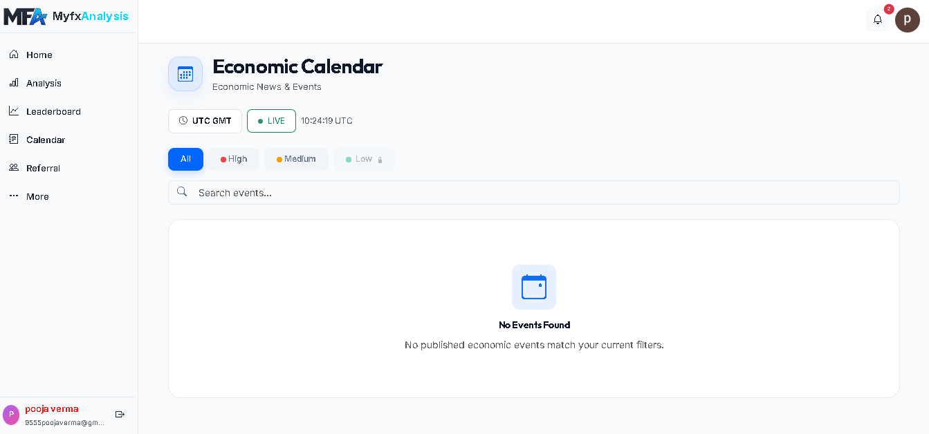 Pro Updates Dashboard - MyfxAnalysis